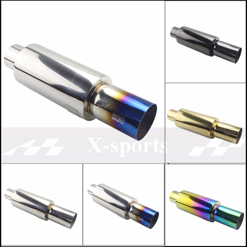 Car Exhaust Pipe Mufflers Tail Universal High Quality Stainless Steel Exhaust Systems Racing Mufflers 2