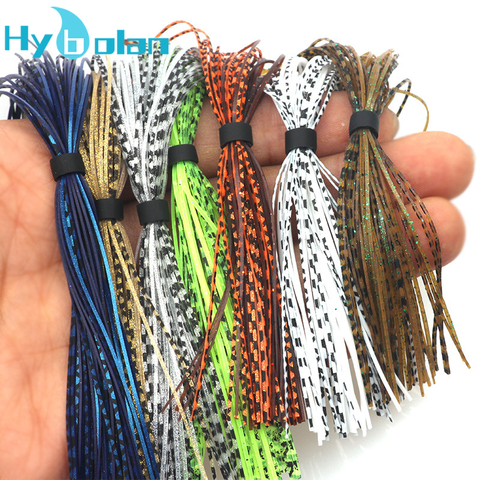 1 Bundles/44 Strands fishing lure baitfish silicone skirts Spinnerbait Buzzbait Rubber Jig Squid Skirt DIY Fishing Tackle tool ► Photo 1/6