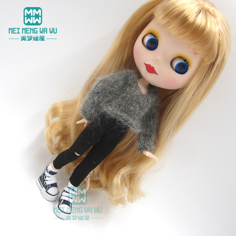 1pcs Blyth Clothes Fashion Sweaters Broken Pants for Azone OB23 OB24 1/6 Doll Accessories ► Photo 1/6