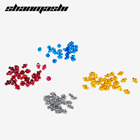 Stainless Steel Bicycle Pedal Cleat pins Road Rivet Red Golden Blue Silver Bmx Mtb Mountain Bike Pedal Nail Screws Bicycle Parts ► Photo 1/6