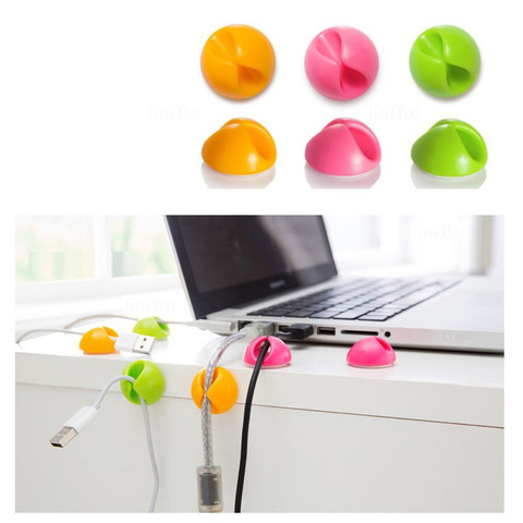 Universal Cable Bobbin Winder clamp protector Earphone Organizer Wire Cord Desk Fixer Holder Data line Tidy Collation Management ► Photo 1/6