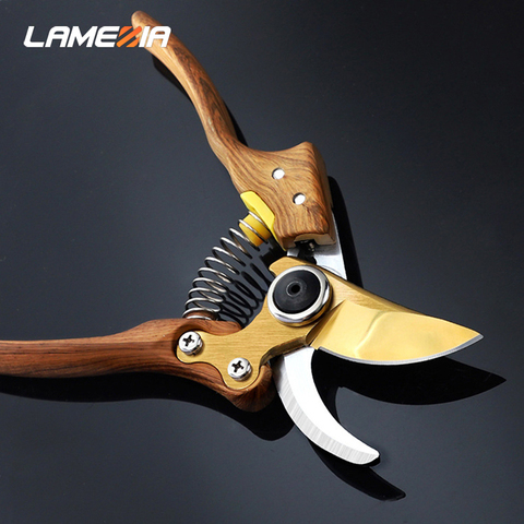 LAMEZIA SK5 Steel Professional Garden Scissors Labor-saving Pruning Clippers Multifunctional Tree Branch Shears ► Photo 1/6