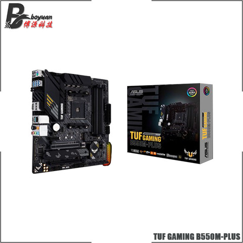 ASUS TUF GAMING B550M PLUS Micro-ATX B550M AMD B550 DDR4 4800(OC) MHz 128G M.2 HDMI SATA 6Gb/s USB 3.2 Desktop Socket AM4 CPU ► Photo 1/5