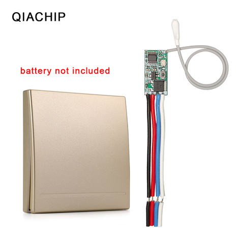 QIACHIP 433Mhz 3.6V 12V 24V 1CH Wireless Remote Control Switch RF Receiver Controller LED Light 86 Wall Panel Radio Transmitter ► Photo 1/6