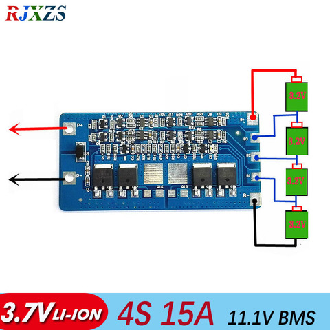 4S 15A BMS PCM li-Ion  battery protection board 2016 new 3S 4S upgrage bms pcm  for  high current application ► Photo 1/1