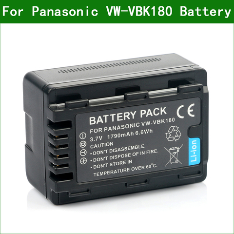 LANFULANG VW-VBK180 rechargeable Battery Camera Batteries for Panasonic HC-V700 SDR-S70 VW-VBL090 VW-VBK360 HC-V10 ► Photo 1/6