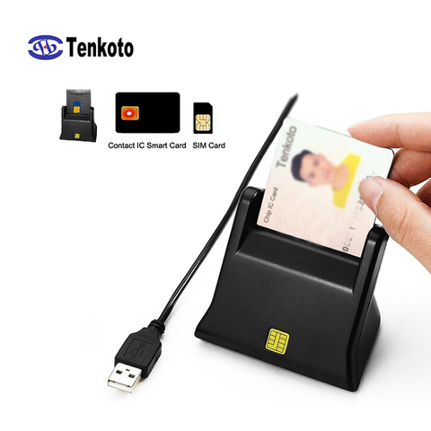 SIM Card Reader Writer Smart Contact ISO7816 SDK USB EMV IC Chip Smart Card Reader/writer ► Photo 1/6