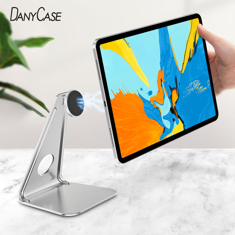 Universal Magnetic tablet for samsung iPad 7.9 9.7 10.5 11 12.9 inch Metal tablet for xiaomi Huawei stands Phone tablet holder ► Photo 1/6