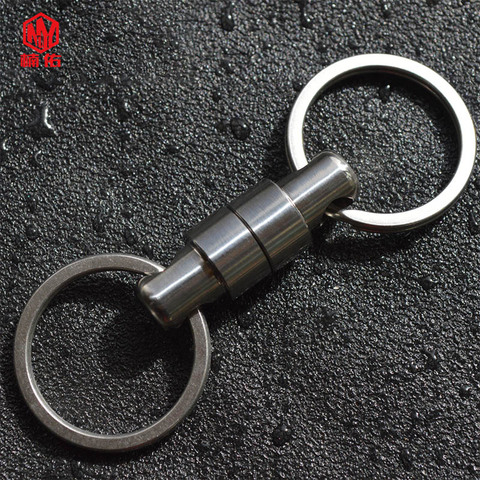 Outdoor Titanium Alloy Large Magnetic Keychain Steel Rope Magnetic Small Accessories Hanging Buckle EDC Tool ► Photo 1/6