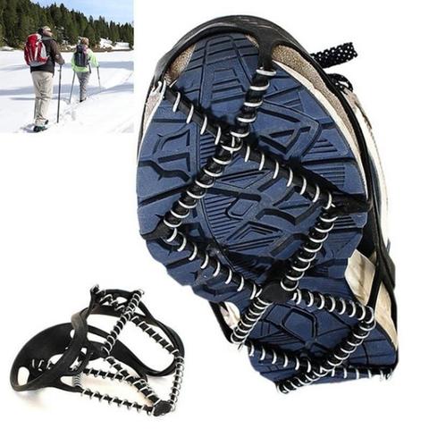 1Pair ice snow route camping Outdoor Sports Shoe Cover Non-slip Crampons Ice Grip Walk Traction Cleats ice Crampon Shoe Covers ► Photo 1/6