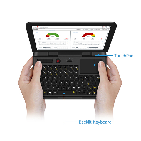 GPD MicroPC Micro PC 6 Inch Intel Celeron N4100 Windows 10 Pro 8GB RAM 128GB ROM  Pocket Mini laptop PC Computer Notebook ► Photo 1/6