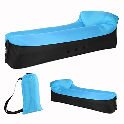 Inflatable Portable Sleeping Bag Outdoor Camping Bed Folding Lounger Sofa Camp Beach Air Mattress Picnic Chair Indoor Sofa Couch ► Photo 1/6