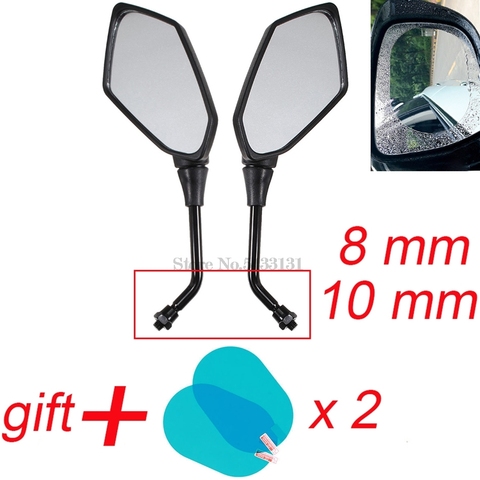 Original Motorcycle Mirrors Side mirror for Drag Star Beta 300 Kymco Downtown Honda Cbf 500 Yamaha with waterproof cover ► Photo 1/1