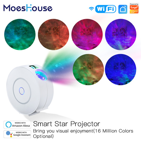 Smart Star Projector Galaxy Cloud/Moving Ocean Wave Star Sky WiFi Night Light Projector Alexa Google Home Tuya Smart Compatible ► Photo 1/6