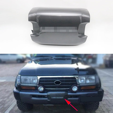 For Toyota Land Cruiser LC80 FZJ80 1998 1999 2000 2001 ABS Plastic Front Bumper Winch Cover Trim ► Photo 1/6
