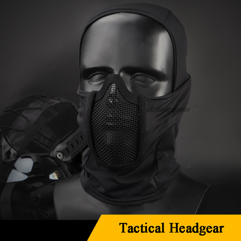 Tactical Hunting Mask Protective Shooting Military Headgear Mask Paintballs Accessories Breathable Lightweight Airsoft Cs Masks ► Photo 1/6