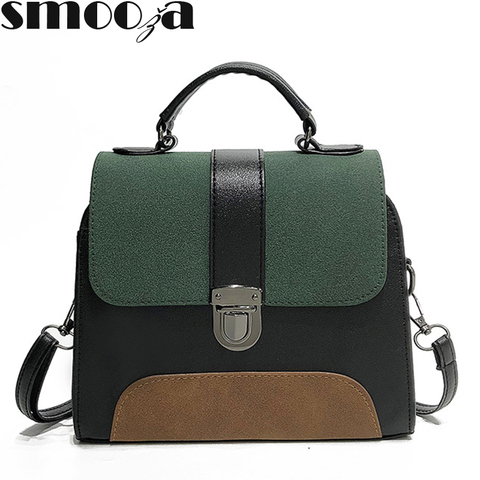 SMOOZA 2022Fashion Bag for Womens Quality PU Leather women Crossbody bag Jelly color Portable Shoulder Messenger Bag Travel Tote ► Photo 1/6