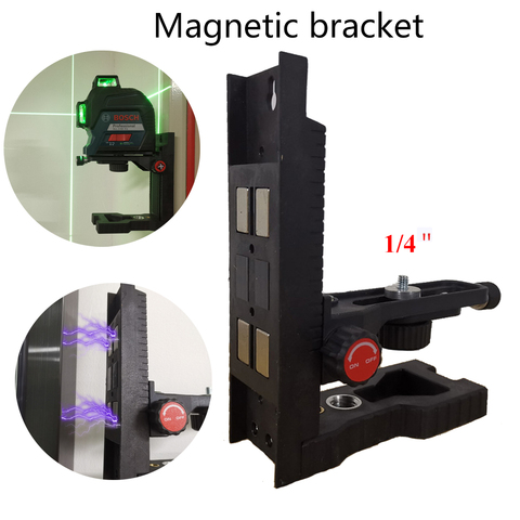 Laser Level Bracket Super Strong Magnet Pulls L-Bracket Leveling for Universal Laser level bracket For Bosch GLL3-60XG GLL30G ► Photo 1/6