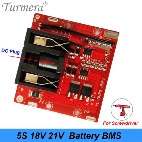 5S battery pack 18v 21v 20A Li-ion Lithium Battery BMS 18650 battery screwdriver shura Charger Protection Board fit ► Photo 1/6