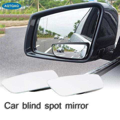 1Pair Blind Spot Mirror - Universal Upgrade HD Glass Frameless Convex Wide Angle Rear View Mirror For All Vehicles Car ► Photo 1/6