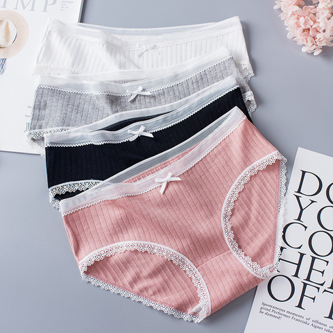 Women's Sexy lace Thongs G-string Underwear Panties Briefs For Ladies T-back lingerie 1pcs/Lot lwm01 ► Photo 1/6
