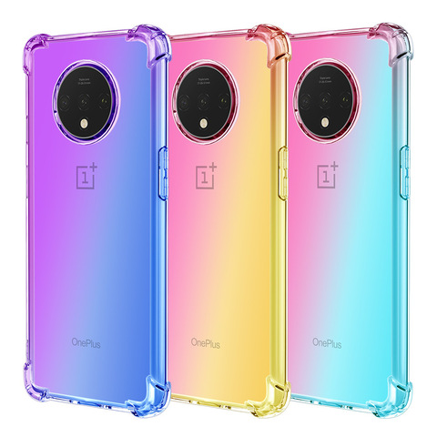 Gradient Color Phone Case For OnePlus Nord 8 Pro 8Pro 7 7T Pro Coque Luxury TPU Silicone Cover Case For One Plus 7T Pro 6T Funda ► Photo 1/6
