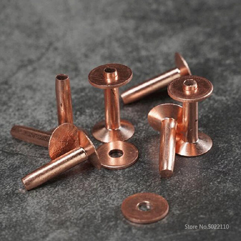 10pcs copper meteorite rivet blank column copper rivet fastening Leather Tool ► Photo 1/5