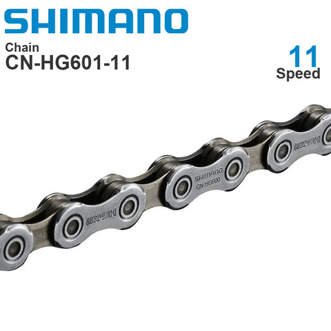 Original SHIMANO HG601 11 Speed Bicycle Chains -Super Narrow - HYPERGLIDE - SIL-TEC- MTB Road bike Chain 116L with Quick Link ► Photo 1/3
