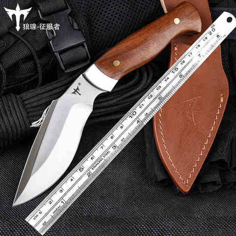 voltron Outdoor tactical straight knife, high hardness special forces field survival saber, wilderness portable cutter, ► Photo 1/6