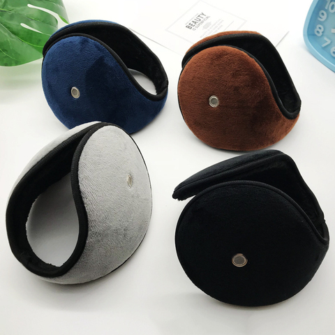 Men Winter Earmuffs with Earpiece Ear Cover Protector Ear Mask Thicken Plush Soft Warm Earmuff Warmer Apparel Accessories ► Photo 1/5