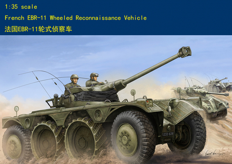 Hobby Boss model 82490 1/35 French EBR-11 Wheeled Reconnaissance Vehicle plastic model kit ► Photo 1/1