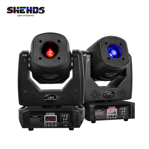 SHEHDS LED Spot 80W With Threer-Prism Gobo Moving Head Light Party Dj Equipment Bar Light KTV Bar Stage Lighting Effect ► Photo 1/6