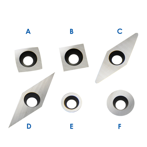 1 Piece Tungsten Carbide Inserts Cutters Diamond Round Square Knives for Wood Turning Tools Turner Lathe Machine ► Photo 1/6