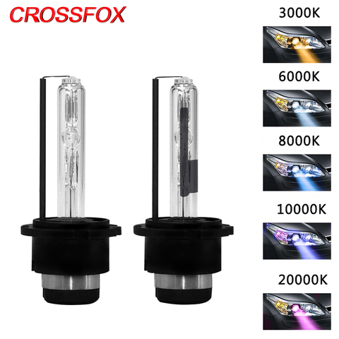 CROSSFOX 2x 35W D2S Xenon D2R HID Conversion Kit 3000k 4300k 5000k 6000k 8000K 10000k 12000k 55W Car Bulb Headlight Replacement ► Photo 1/6