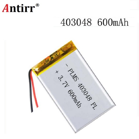 3.7V 600mAH 403048 PLIB / polymer lithium ion / Li-ion battery for GPS mp3, mp4 cell phone speaker DVR RECORDER ► Photo 1/5