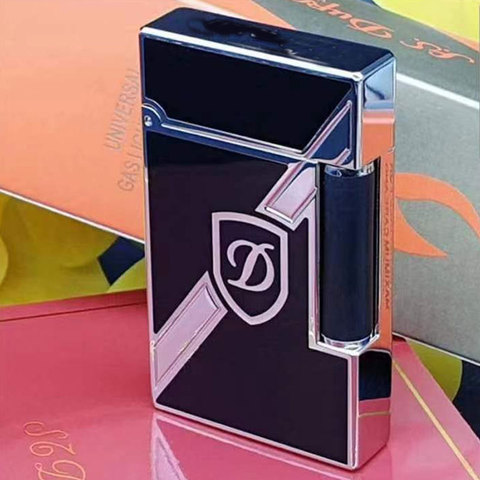 Cyclops D Paint Lacquer Smoking Cigarette Ligne-2 Lighter Men Metal Gas Inflatable Butane Flame Tobacco Ping Sound Lighters ► Photo 1/6