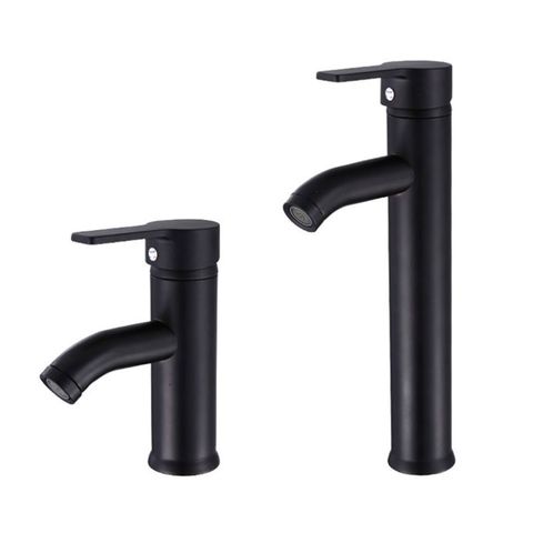 Single Handle Bathroom Basin Faucets Cold/Hot Mixer Basin Sink Tap Black ► Photo 1/6