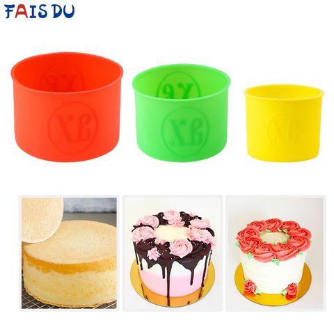 No-stick Round Silicone Cake Mold Random Color Mousse Cake Moulds DIY Desserts Baking Mold Tools ► Photo 1/6