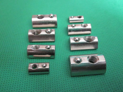 Half round nut M3 M4 M5 M6 nut shrapnel steel ball nut block for EU standard 20 aluminum profile elastic nut 10pcs ► Photo 1/3