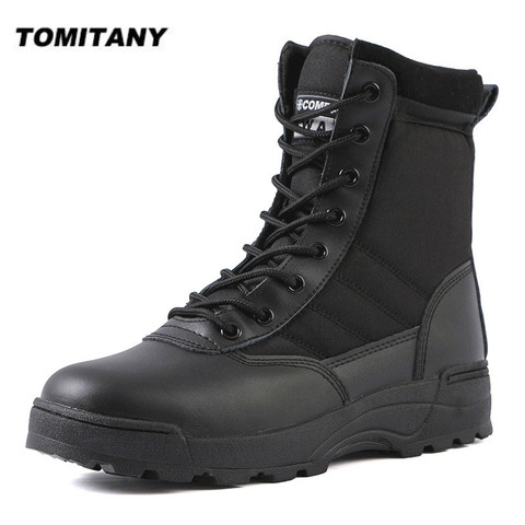 Tactical Military Boots Men Boots Special Force Desert Combat Army Boots Outdoor Hiking Boots Ankle Shoes Men Work Safty Shoes ► Photo 1/6