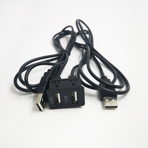 Biurlink 2 USB Port DUAL USB Connector Charging Cable Audio Line Adapter for BMW E46 E39 E53 for Toyota Honda ► Photo 1/6