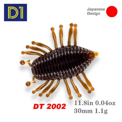 D1 Insecto Larva Worm Topwater Fishing Soft Lure Floating Illex 30mm/1.1g Artificial Tackle Silicone Bait For Fishing Sea ► Photo 1/6