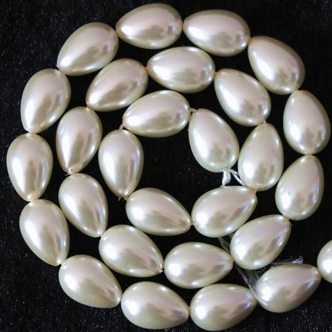 Newly waterdrop teardrop simulated-pearl 5*7mm 7*9mm 9*13mm white and cream white hot sale diy beautiful jewelry 15