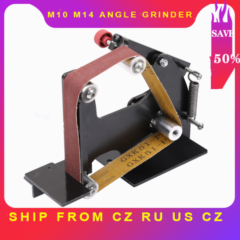 M10 M14 Multifunctional Iron Angle Grinder Sanding Belt Adapter Accessories of Sanding Machine Grinding Polishing Machine ► Photo 1/6