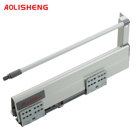 AOLISHENG 35KG Heavy Load full extension double wall self closing gently drawer rail guide kitchen cabinet ► Photo 1/6