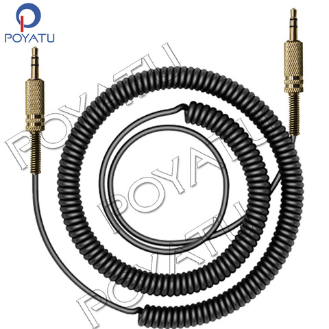 Poyatu 3.5mm Coiled Audio Cable for Marshall  ACTON II  STANMORE II  WOBURN II STOCKWELL Bluetooth Speaker Replacement AUX  Cord ► Photo 1/6