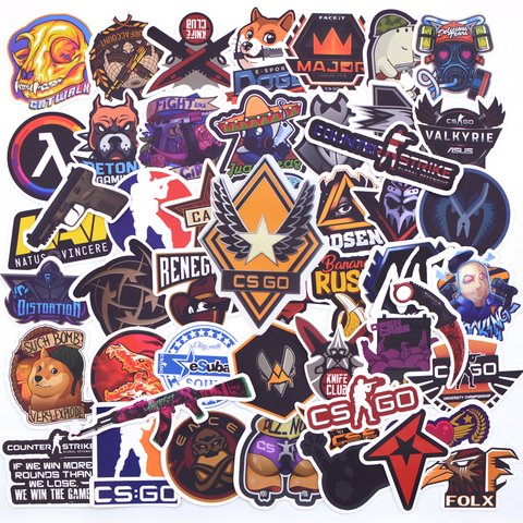  50pcs Cool CSGO Game Stickers for Laptop, Counter