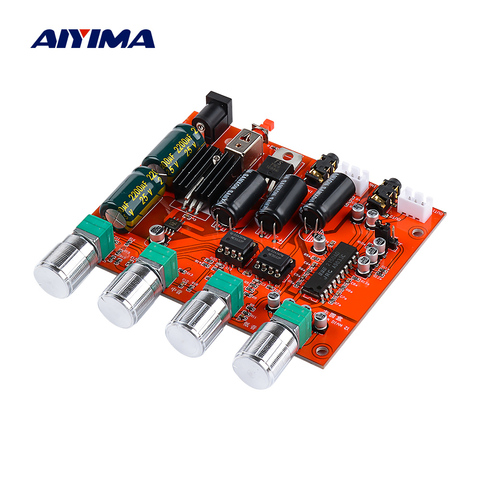 AIYIMA NE5532 OP AMP Preamp Tone Board NJM2150 BBE Audio Processing Module Single Power Supply For Sound Home Theater ► Photo 1/6