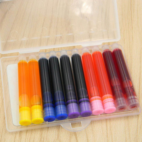 Box pack 10pc color Fountain Pen Ink refill Converter Pump 3.4mm Cartridges Pen refill ► Photo 1/6