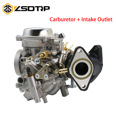 ZSDTRP Motorcycle Carburetor With Adapter XV250 XV125 QJ250 XV 250 XV 125 Carburetor Assy For Yamaha Virago 125 XV125 1990-2014 ► Photo 1/6